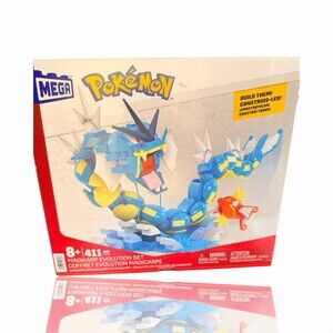MEGA Pokemon Magikarp Evolution Set 411-Piece Building Set Gyarados &